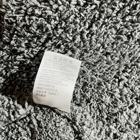 Barefoot Dreams Cozychic Lite Cardigan Sweater Womens S/M Gray Oversized Pockets - Picture 8 of 10